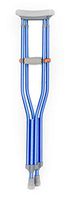 Color Underarm Medical Walking Crutches (Pair) for Kids, Youth or Adult 1- Pair (Royal Blue)