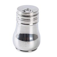 Yunzee Stainless Steel and Clear Salt/Sugar/Spice/Pepper Shaker Seasoning Can with Rotating Cover