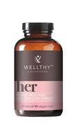 Wellthy Her - Women's - Multi Vitamin - Plus - Hair - Skin - Nail Support - 90 Vegetarian Capsules