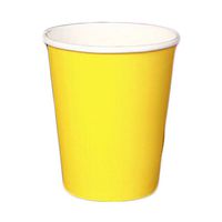 Kylin Express 100 Count 8 oz Paper Cup Disposable Paper Cup for Coffee, Yellow