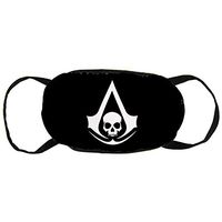 Portable Pure Cotton Respirator Assassin's Creed 4 Black Flag Pirate Skull Logo Cotton Masks