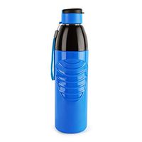 Cello Puro Steel-X Zen Insulated Bottles with Stainless Steel Inner for Office, Gym, Swimming, Running/Leak Proof Wide Mouth with Easy Flip Top Cap Reusable Drinking Container (900 ml, Blue)