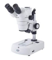 Motic 1100200600421 SMZ-143-N2GG Trinocular Stereo Zoom Microscope, WF10x Eyepieces, 10x-40x Magnification, 1x-4x Zoom Objective, Greenough Optical System, Upper and Lower Halogen Illumination, Fixed Stage, 110V