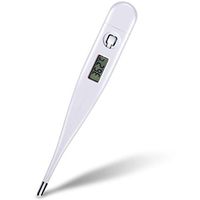 Digital Thermometer with Fever Alarm, Armpit Oral Rectal Thermometers,Indoor and Outdoor Use,1 PCS (White)