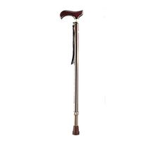 Crutch Solid Wood Handle Walker Cane Aluminum Alloy Telescopic Adjustable Non-Slip Single Foot Old Man Cane MUMUJIN