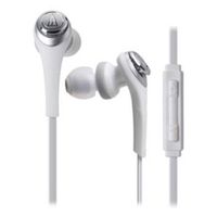 Audio Technica Solid BASS for iPod/iPhone/iPad Inner Ear Headphones White ATH-CKS550i WH