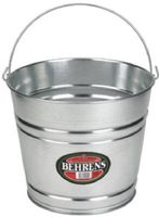 Behrens High Grade Steel 1214GS 14 Qt Silver Galvanized Steel Pail
