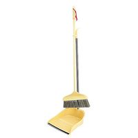 Broom and Dustpan With Long Handle Telescopic Up Non-stick Hair Soft Brush Broom And Dustpan Extra Long Handle Non-Slip Handle Multi-Function Broom Set Home Kitchen Room Lobby Cleaning To