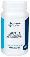 Klaire Labs Clearity - Inner Ear & Hearing Support, Clinically Studied 13 Active Ingredient Formula with Magnesium, Zinc, Folate & Antioxidants (120 Capsules)