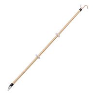 Sammons Preston Deluxe Dressing Stick & Sock Aid, 2 Pack, Lacquered Wood Stick with Retrieving Hook is 34" Long, Adaptive Dressing Aid for Seniors, Handicapped, Patients Recovering from Hip Surgery