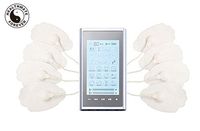 FDA Cleared 24 Modes HealthmateForever Handheld TENS Unit for Pain Management| Touchscreen | T24AB2 (Silver in Silver) Wireless ACCESSIBLE