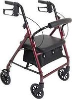 Rollator Burgundy Aluminum Rollator