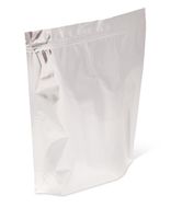 Pacific Bag 400-828 Stand-Up Pouch, 5 lb, Silver with Zipper and Valve (Case of 250)