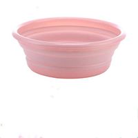 Ulalaza Collapsible Wash Basin with Hanging Hole Lightweight Folding Basin for Home Kitchen Outdoor Camping