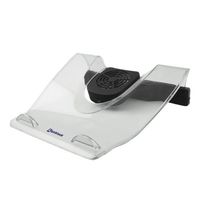 Authentic Euro Design Patented Clear Acryl Laptop Notebook Stand with Extra Quiet Cooling Fan with Built-in 4 Hi Speed 2.0 USB Ports 480Mbps Fit for 12'-17" Size, New in The Market