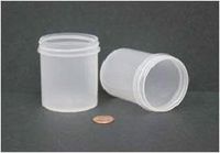 Jar, Wide Mouth, 120mL (4oz), PP, 58mm Opening, 1 15/16 x 2 5/8“ (Screw Cap Packaged Separa
