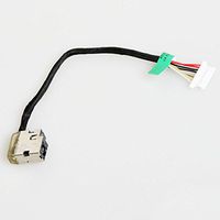 DBParts DC Power Jack Cable For HP Envy 15-AE041NR 15-AE042NR 15-AE076CA 15-AE178CA 15T-AE000 15T-AE100 M6-P013DX M6-P014DX M6-P113DX M6-P114DX, P/N: 812681-001 813945-001 799736-T57, 7-Wire 8-Pin