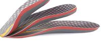 Dr. A-Z's Custom Fit Orthotic Inserts, CF 440, Red, Grey, Pair Fits SM - LX (LX)