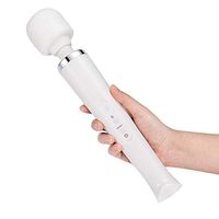 Wireless Handheld Massager with 10 Speeds/Rechargeable Massager/for Therapeutic Muscle Aches, Neck Back,Body Pain (White)