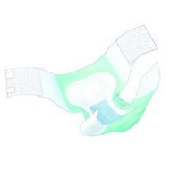 Covidien/Kendall Healthcare Wings Bariatric Adult Brief 95" Waist, Green, Disposable (Case of 4)