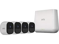 Arlo Pro 2 VMS4430P-100NAR Wireless Home Security Camera System with Siren, Rechargeable, Night Vision, Indoor/Outdoor, 1080p, 2-Way Audio, Wall Mount, 4 Camera Kit, White (Renewed)