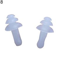 XKSIKjian'Household Hand Tool 1 Pair Silicone Ear Plugs Comfortable Anti Noise Snore Study Sleep Earplugs Home Repair Tools - White