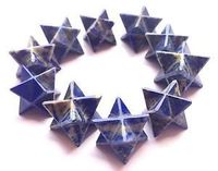 crystalmiracle Lapis Lazuli Single Merkaba Star Crystal Wellness Gift Reiki Feng Shui Healing Throat Chakra Balancer Health Aura Handcrafted Peace Meditation