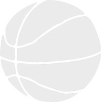 hBARSCI Basketball Vinyl Decal - 5 Inches - for Cars, Trucks, Windows, Laptops, Tablets, Outdoor-Grade 2.5mil Thick Vinyl - White
