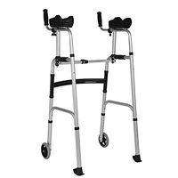 Diry Four-Legged Elderly Walker with Disabilities Assisted Walking Lower Limb Training