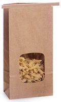 Made in USA 100-Count Brown Kraft Paper Tin Tie 1/2 Pound Coffee Treat Candy and Snack Bags with Laminated Liner (3.4" X 2.5" X 7.75")