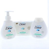 Baby Dove Sensitive Moisture Complete Care Bath Time Essentials Gift Set (3 Pieces)