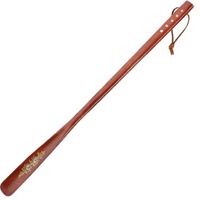 Linshing Long Handle Hipe Rope Spend Pear Color Solid Wooden Shoe Horn Hand-Painted Five Round for Men, Women, Pregnancy, Kids, Seniors, All People 70 cm/27.55’’ Long (F)
