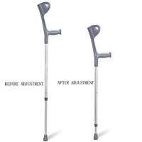 Crutches Forearm with Pivoting Closed-Cuff, Adjustable, Ergonomic Comfortable Wrist Handle, Lightweight Aluminum