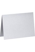 A2 Folded Notecards (4 1/4 x 5 1/2) - Silver Metallic (1000 Qty.)