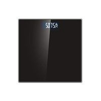 Battery Electronic Digital Scale Home Electronics Body Weight Scale for Women Man Health Weigh Glass Bathroom Household 180KG,Black