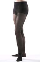 Allegro 15-20 mmHg Premium Italian Sheer Pantyhose (Black) 2