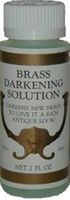 2oz (Ounce) - Brass Darkening Solution antique vintage old dull ager patina copper tin bronze