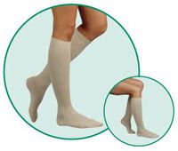 Juzo OTC Diamond Pattern Support Socks 12-16 mmHg Size: Large, Color: 03-Khaki