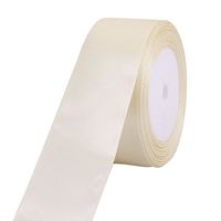 uxcell Festival Party DIY Material Gift Wrap Packing Ribbon Roll 25 Yards 3.8cm Width Beige