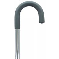 Adjustable Aluminum Crook Cane (Silver)