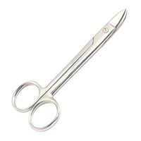 LAJA IMPORTS BEEBEE Crown Scissor, Curved, 1 Side Serrated, 10.5CM/4.25"