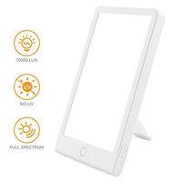 Light Therapy Lamp, 10000 Lux/UV-Free Full Spectrum Light, Adjustable Brightness Light and Three Different Color, Sunlight Lamp for Office/Sleep/Breakfast/Winter.