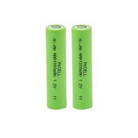 2PC NIMH AAA Rechargeable Batteries 1000mah 1.2V with Flat Top