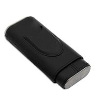 ZLMMY Cigar Holster, Moisturizing Alcoholized Travel Portable 2 Sticks, Portable Cigarette case (Color : B)