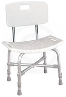 Deluxe Heavy Duty Bath Bench, With Back, Assembled