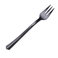 WNA 100 Count Petites Tasting Forks, 4.2", Black