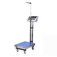 Lcxliga Height and Weight Scale,Electronic Physicians Scale,with Height Bar and LED Display,Digital Clinical Scale,for Hospital,Bathroom,Gym 205 Kg