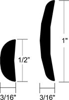 Taco Half Oval Rub Rail