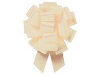 EGGSHELL Flora Satin 5.5" Pull Bow5.5" - 20 loops -100% Polypropylene 2 unit, 50 pack per unit.