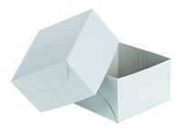 Premier Retail White Gloss 6-1/2" x 4" Gift Box - 2 Piece, 10 Count